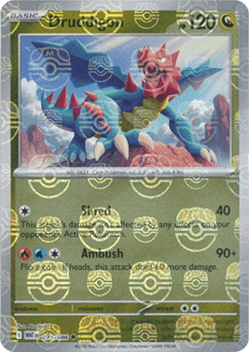 Pokemon Druddigon  (xWHT 071)