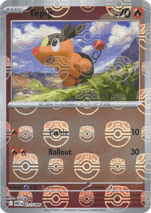 Pokemon Tepig (xWHT 011)