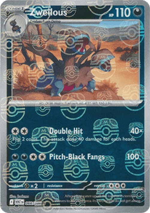 Pokemon Zweilous  (xWHT 066)