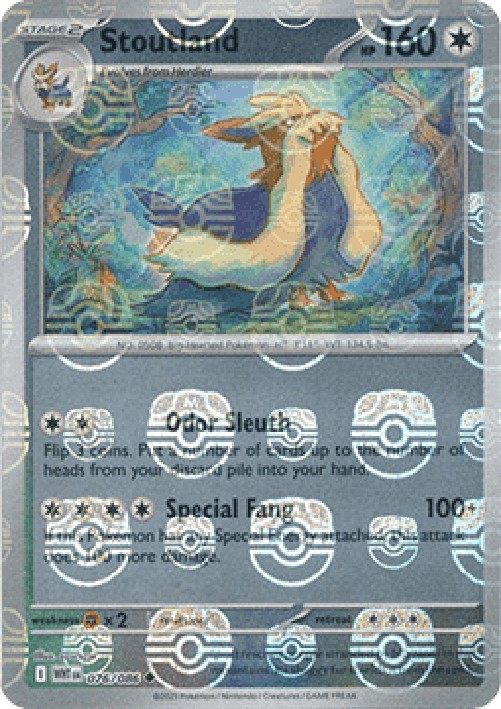 Pokemon Stoutland  (xWHT 076)
