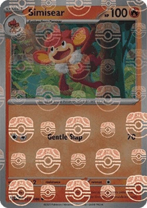 Pokemon Simisear (xWHT 015)