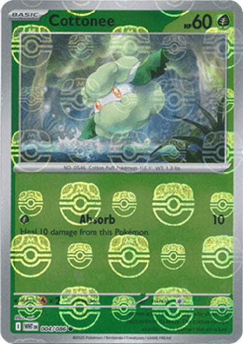 Pokemon Cottonee  (xWHT 004)