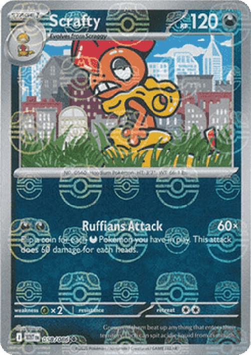 Pokemon Scrafty (xWHT 058)