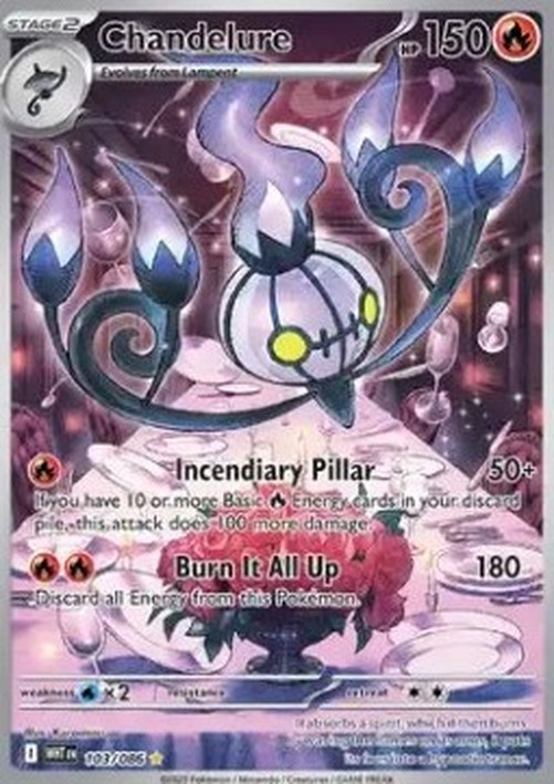 Pokemon Chandelure  (WHT 103)