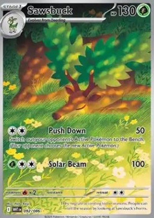 Pokemon Sawsbuck  (WHT 092)
