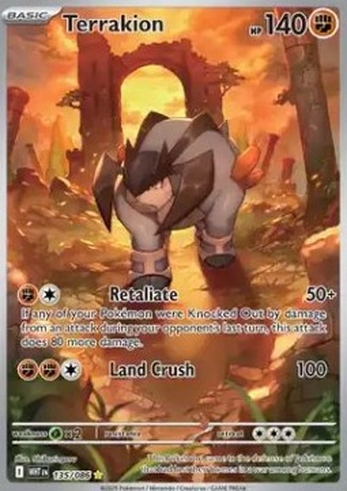 Pokemon Terrakion  (WHT 135)
