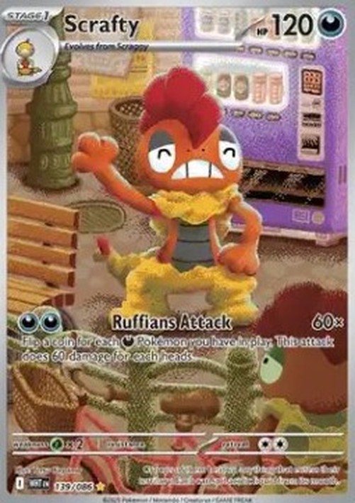 Pokemon Scrafty (WHT 139)