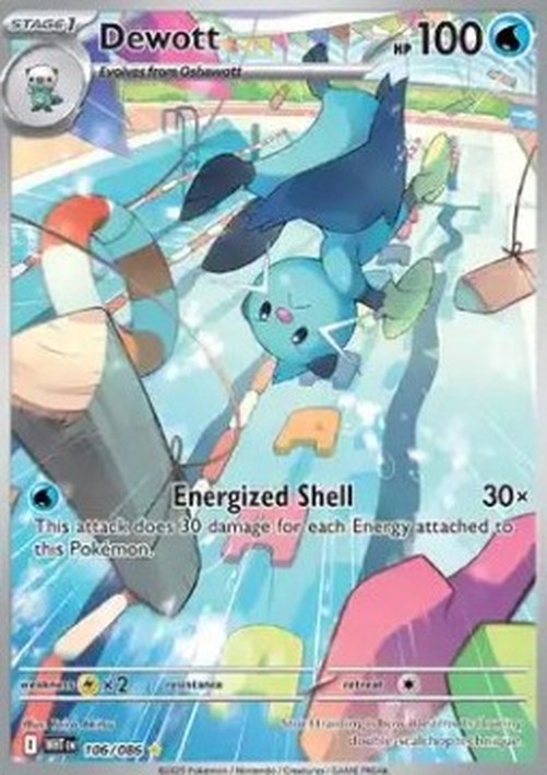 Pokemon Dewott  (WHT 106)
