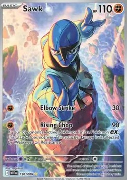 Pokemon Sawk  (WHT 130)