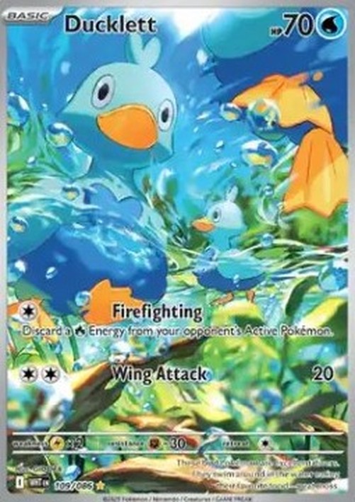 Pokemon Ducklett  (WHT 109)