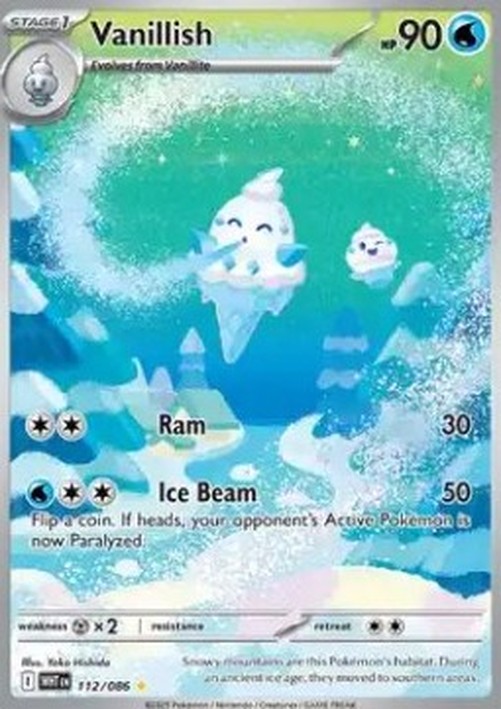 Pokemon Vanillish  (WHT 112)