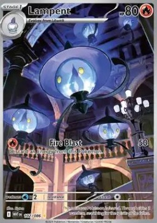Pokemon Lampent  (WHT 102)