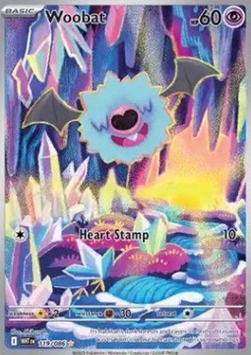 Pokemon Woobat  (WHT 119)