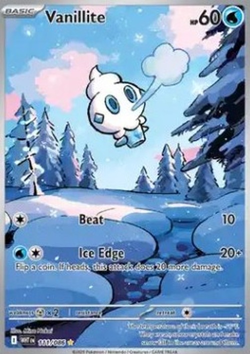 Pokemon Vanillite  (WHT 111)