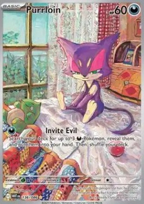 Pokemon Purrloin  (WHT 136)