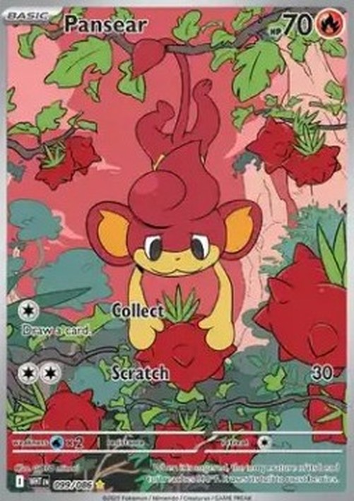 Pokemon Pansear  (WHT 099)