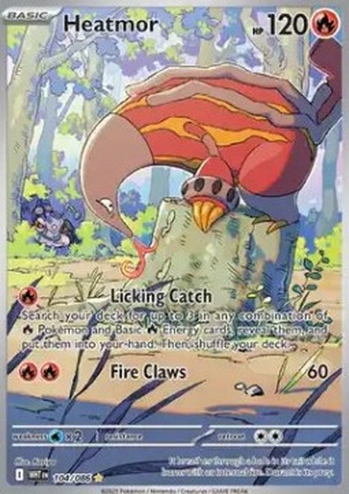 Pokemon Heatmor  (WHT 104)