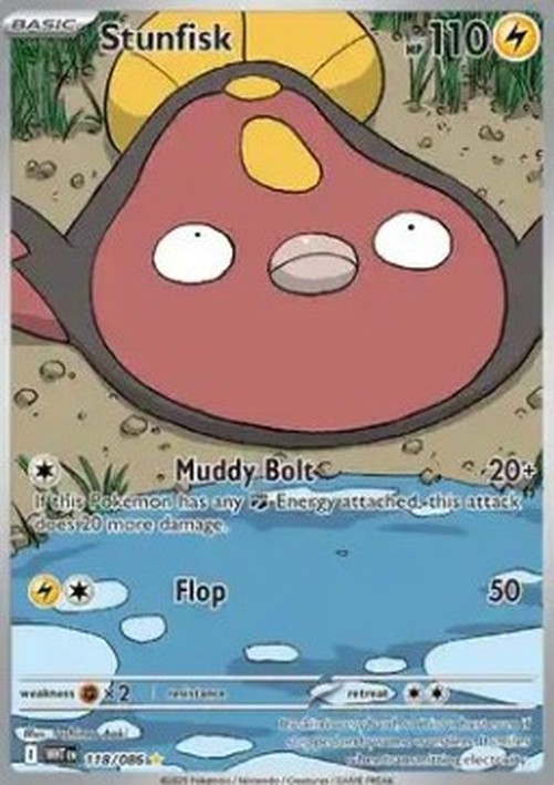 Pokemon Stunfisk  (WHT 118)