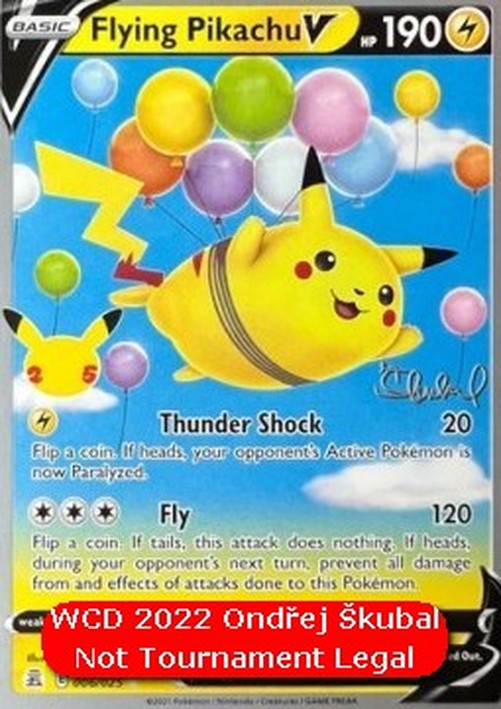 Pokemon Flying Pikachu V  (WCD22 CEL 006)