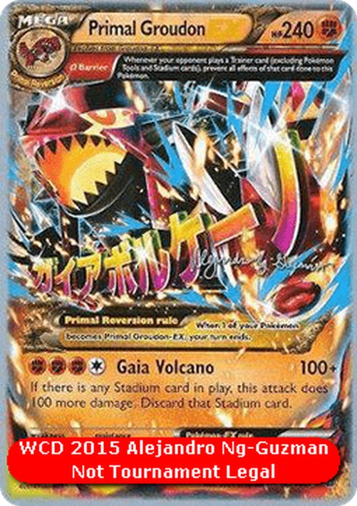 Pokemon Primal Groudon EX  (WCD15 PRC 86)