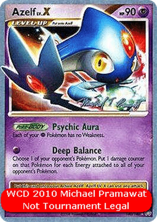 Pokemon Azelf LV.X (WCD10 LA 140)