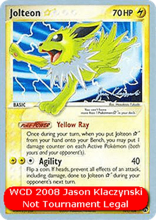 Pokemon Jolteon Gold Star (WCD08 PK 101)