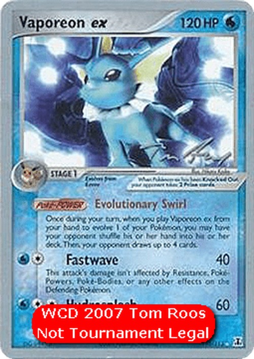 Pokemon Vaporeon ex  (WCD07 DS 110)