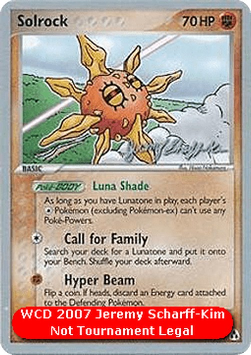 Pokemon Solrock  (WCD07 LM 25)