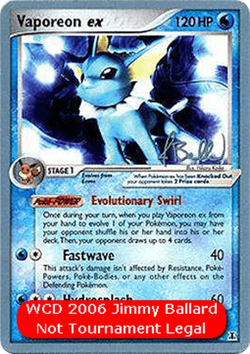 Pokemon Vaporeon ex (WCD06 DS 110)