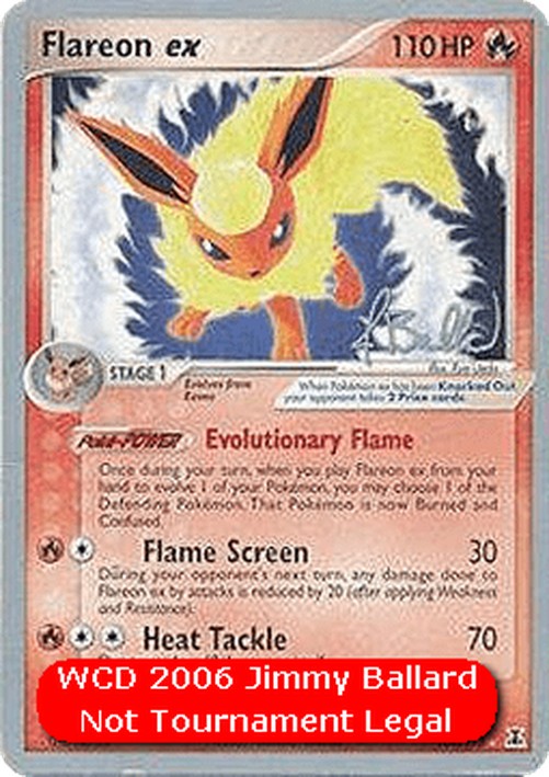 Pokemon Flareon ex  (WCD06 DS 108)
