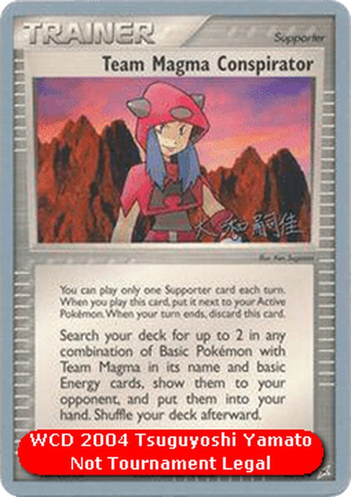 Pokemon Team Magma Conspirator (WCD04 MA 82)