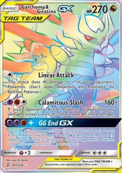 Pokemon Garchomp & Giratina GX (UNM 247)