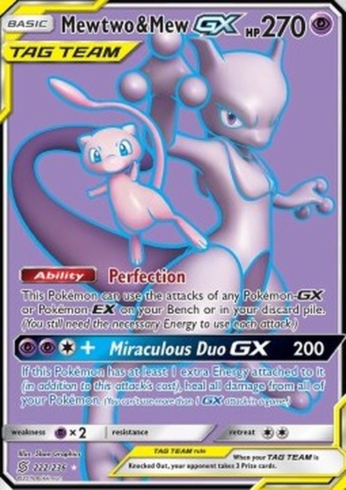 Pokemon Mewtwo & Mew GX  (UNM 222)