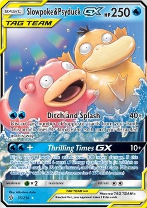 Pokemon Slowpoke & Psyduck GX (UNM 35)