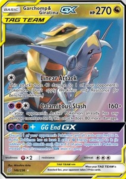 Pokemon Garchomp & Giratina GX (UNM 146)
