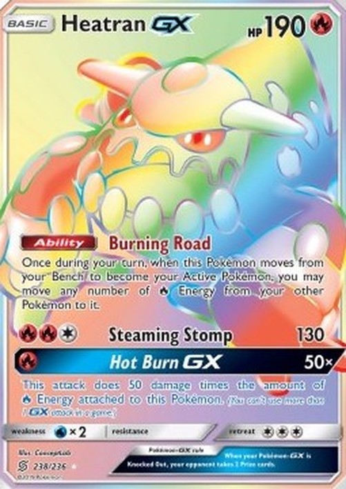 Pokemon Heatran GX (UNM 238)