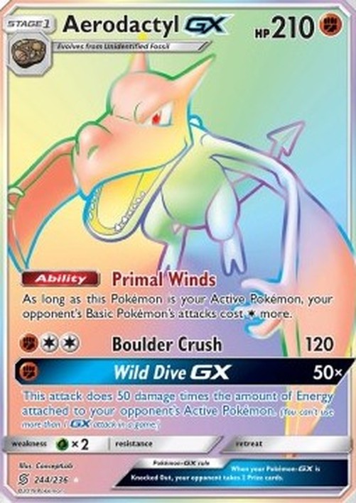 Pokemon Aerodactyl GX (UNM 244)