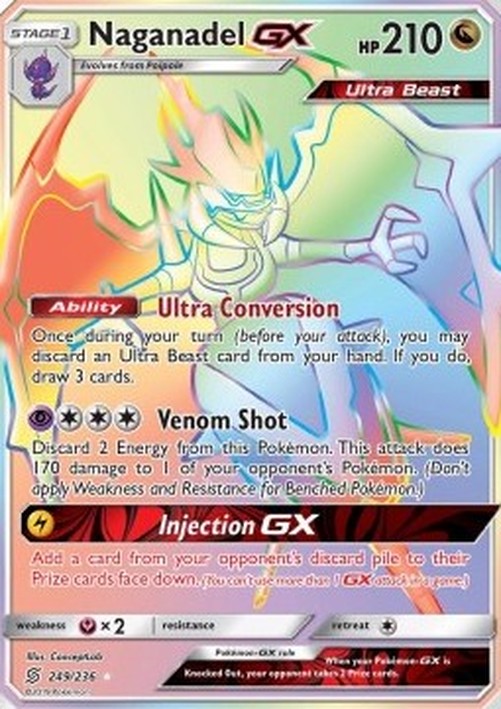 Pokemon Naganadel GX  (UNM 249)