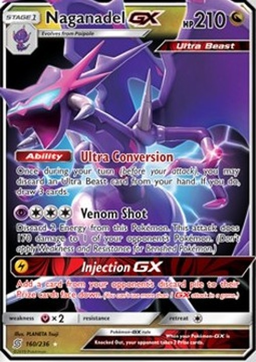 Pokemon Naganadel GX  (UNM 160)