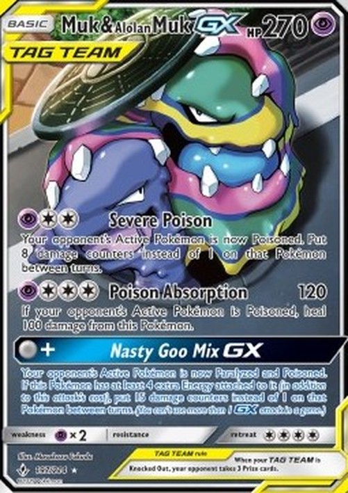 Pokemon Muk & Alolan Muk GX (UNB 197)
