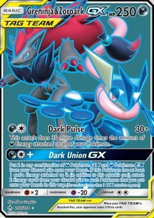 Pokemon Greninja & Zoroark GX (UNB 200)