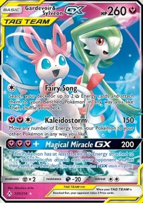 Pokemon Gardevoir & Sylveon GX (UNB 130)