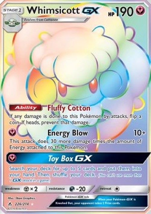 Pokemon Whimsicott GX (UNB 226)