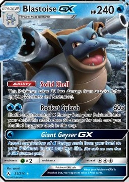 Pokemon Blastoise GX  (UNB 35)
