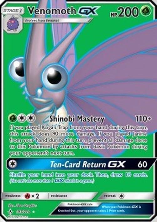 Pokemon Venomoth GX (UNB 193)