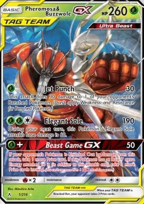 Pokemon Pheromosa & Buzzwole GX  (UNB 1)