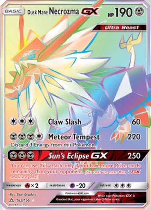 Pokemon Dusk Mane Necrozma GX  (UPR 163)