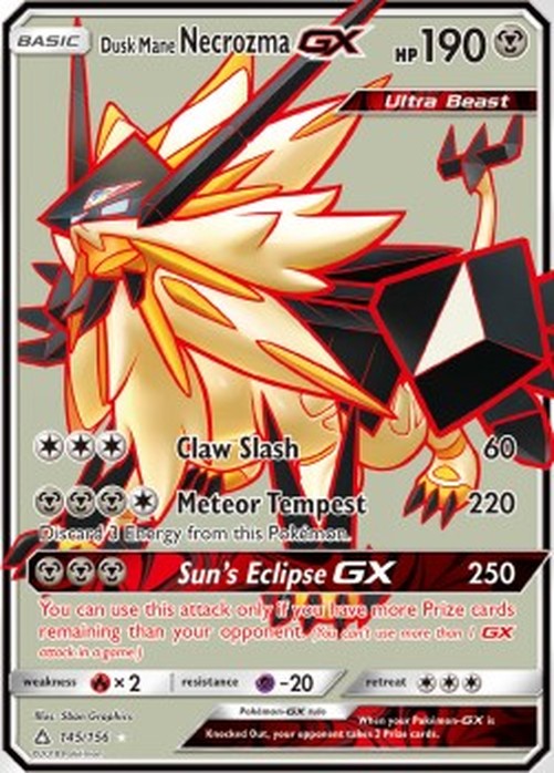 Pokemon Dusk Mane Necrozma GX (UPR 145)