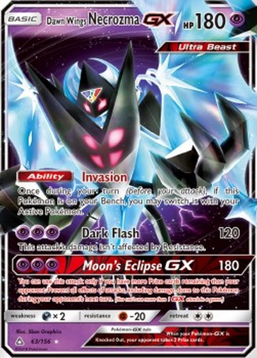 Pokemon Dawn Wings Necrozma GX (UPR 63)