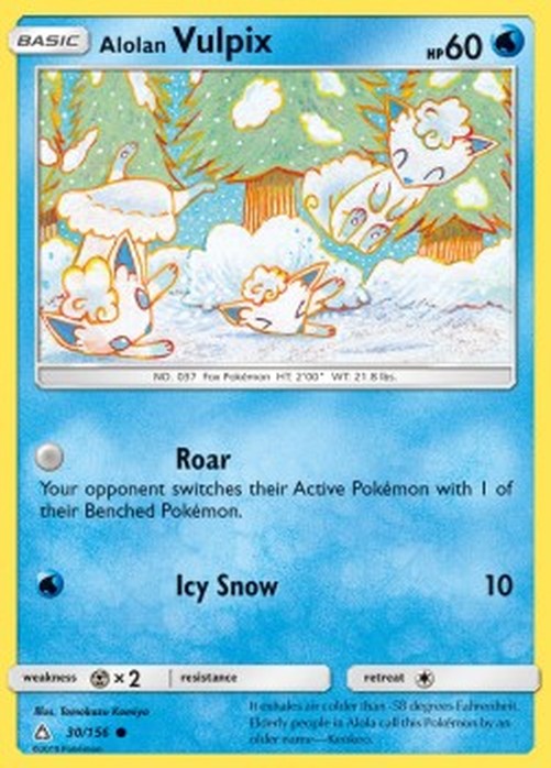 Pokemon Alolan Vulpix  (UPR 30)